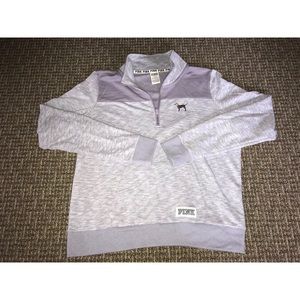 VS PINK quarter-zip sweatshirt